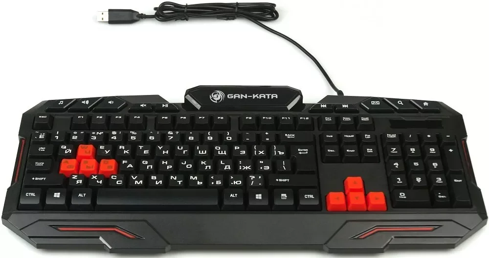 Клавиатура проводная Dialog Gan-Kata KGK-11U черный USB, игровая