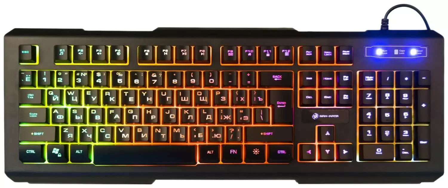 Клавиатура проводная Dialog Gan-Kata KGK-21U черный USB, игровая с подсветкой