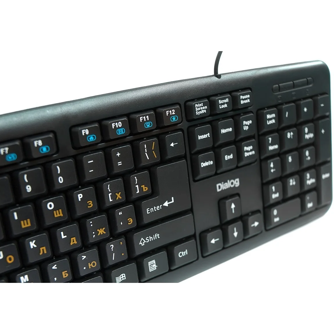 Клавиатура проводная Dialog KM-025U Multimedia USB черный
