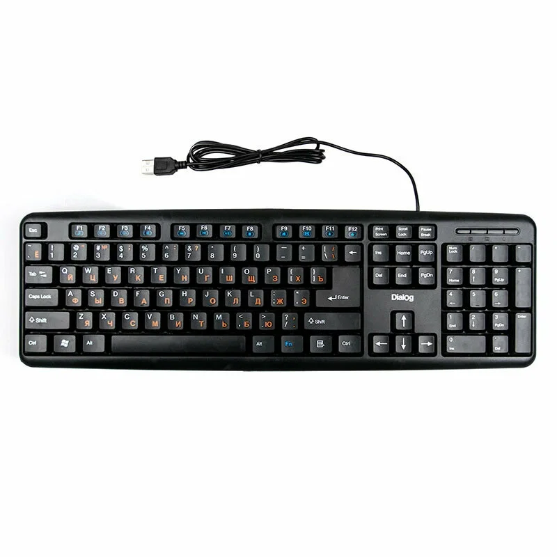 Клавиатура проводная Dialog KM-025U Multimedia USB черный