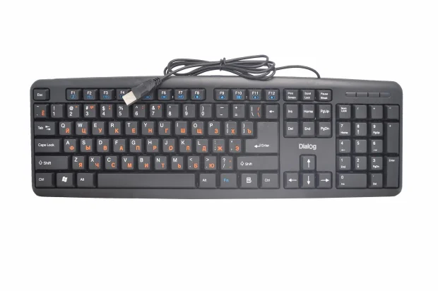 Клавиатура проводная Dialog KM-025U Multimedia USB черный