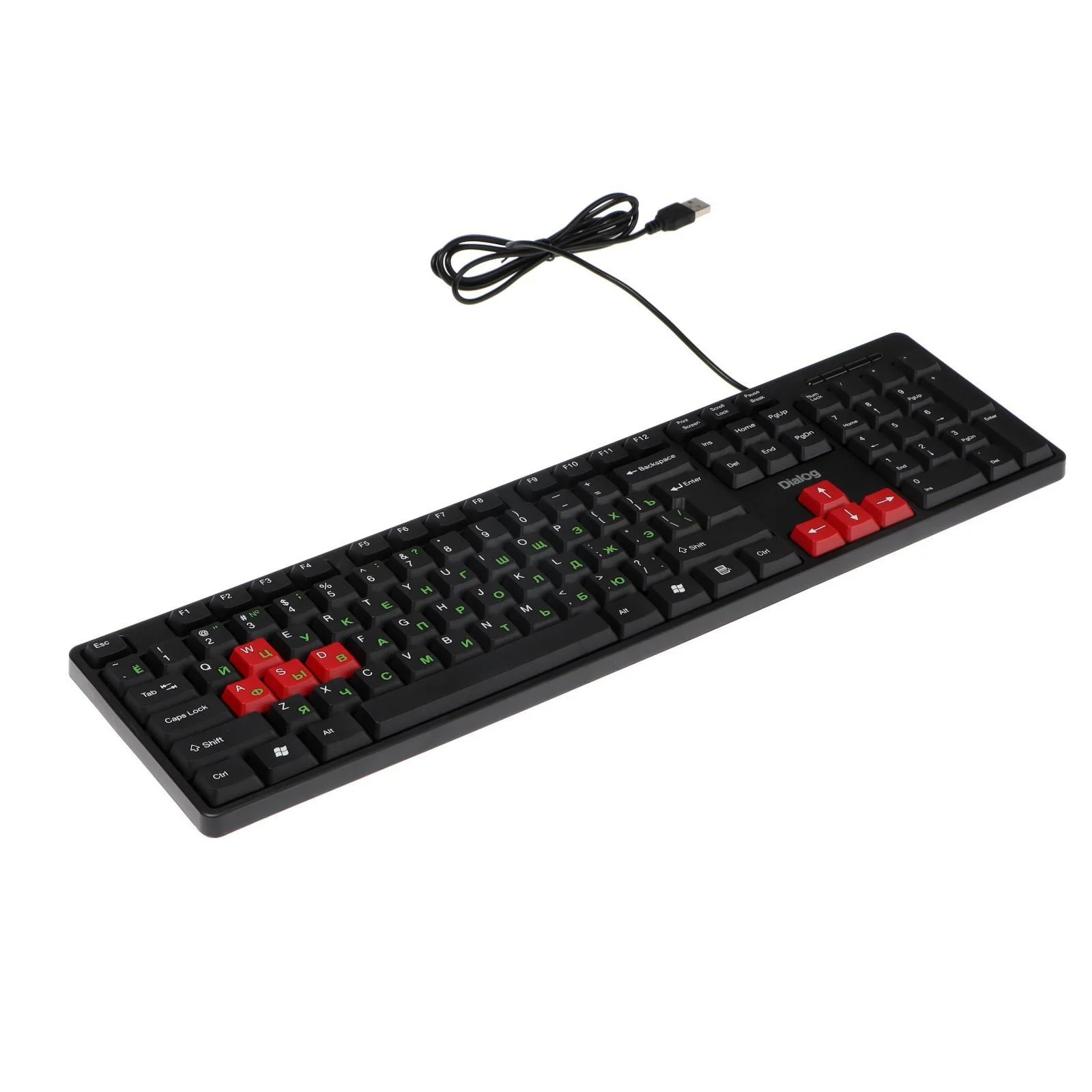 Клавиатура проводная Dialog KS-030U черный Dialog Standart - USB