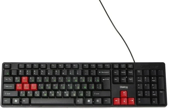 Клавиатура проводная Dialog KS-030U черный Dialog Standart - USB