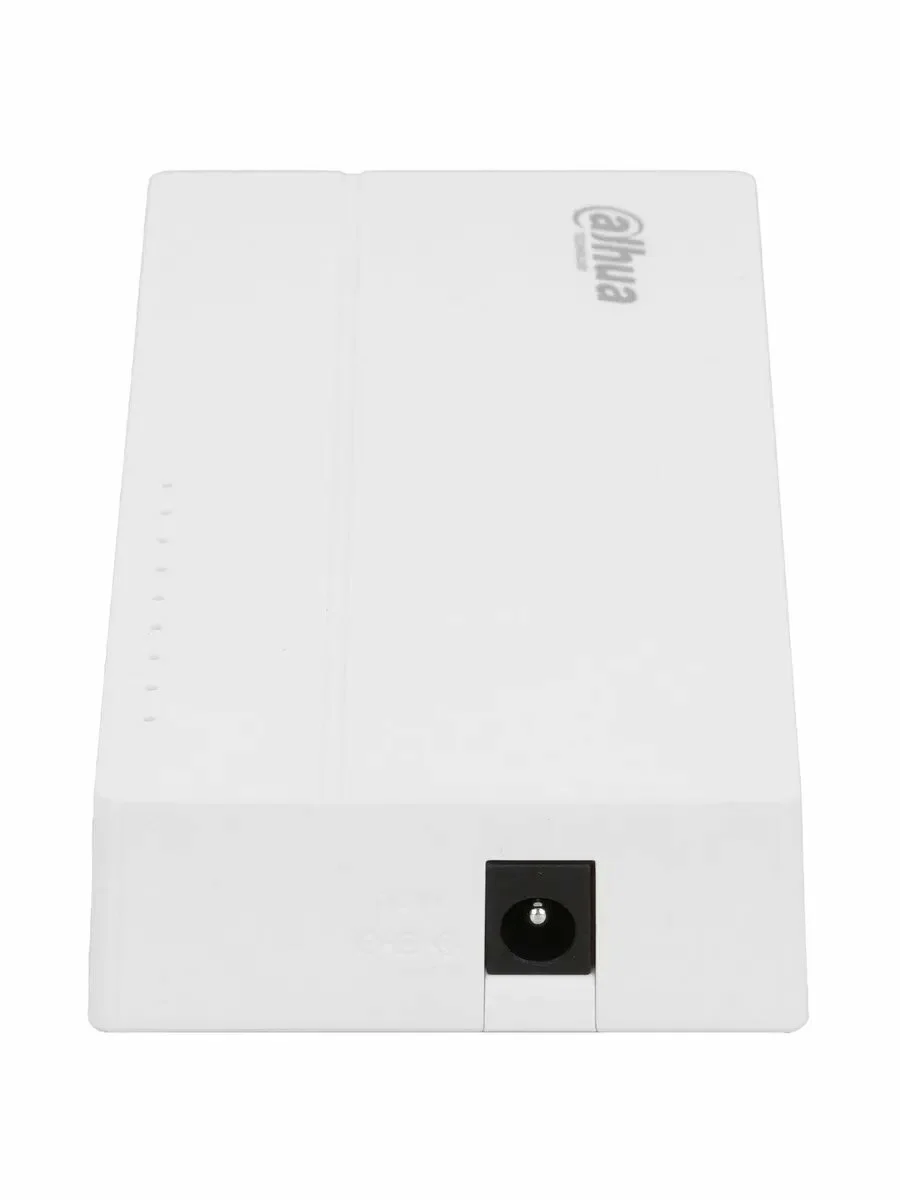 Коммутатор 8-в-1 Dahua DH-SF1008L/8 портов до 100 Мбит.с/коммутация до 1.6 Gbит.с/неуправляемый/Plug & Play/белый (DH-SF1008L)
