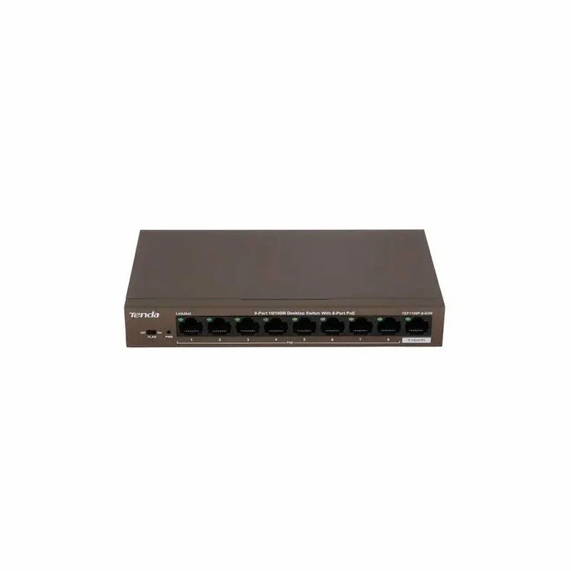 Коммутатор 9PORT 10/100M POE TEF1109P-8-63W Tenda