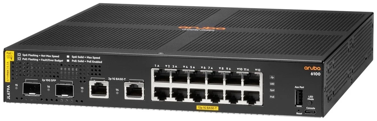 Коммутатор Aruba 6100 12G CL4 2SFP+ 139W Swch