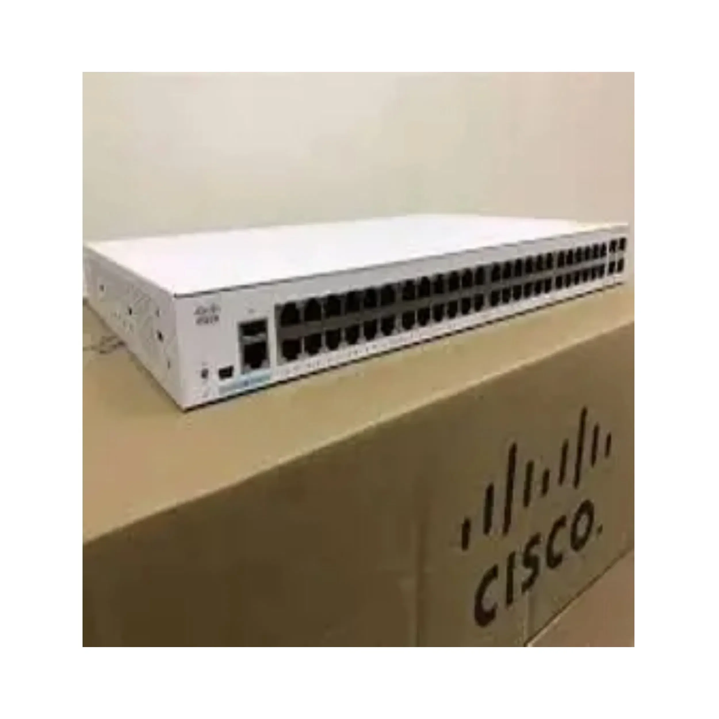 Коммутатор Cisco Catalyst 1300 48x 10/100/1000 RJ-45 PoE+, 4x 1Gb SFP uplinks, PoE+ 370W, RackMount Kit, C1300-48P-4G