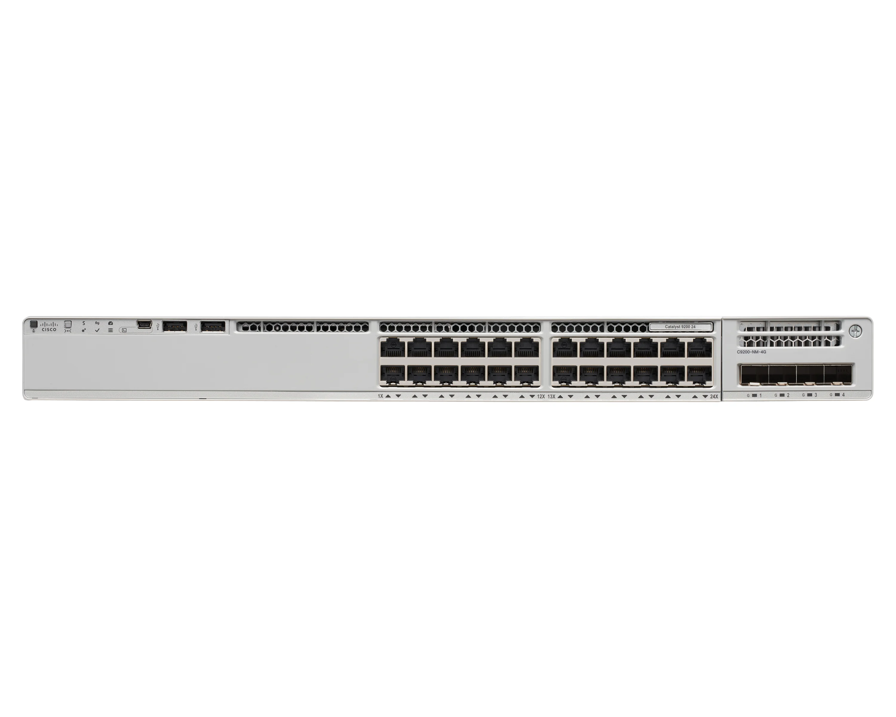 Коммутатор Cisco Catalyst C9300L-24P-4X-E, 24×1 Гбит/с, 4×10 Гбит/с SFP+