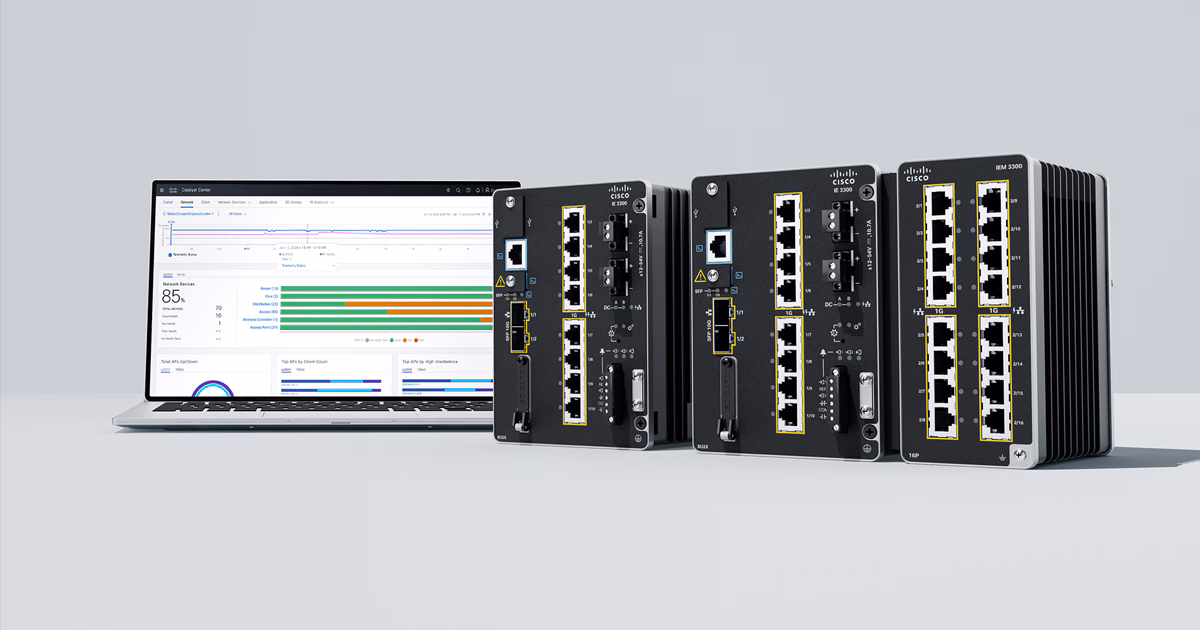 Коммутатор CISCO Catalyst IE3300 with 8 GE Copper and 2 GE SFP, Modular, Network Essentials, IE-3300-8T2S-E