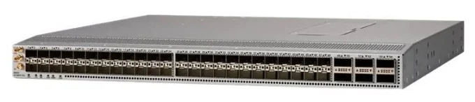 Коммутатор Cisco Nexus N9K-C93180YC-FX, 48×25 Гбит/с SFP+, 6×100 Гбит/с QSFP28