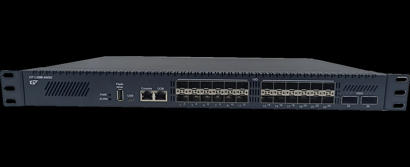 Коммутатор CIT L3200-24X2C 24xКомбо(10GBase-T/SFP+) 24SFP+ 2xQSFP28