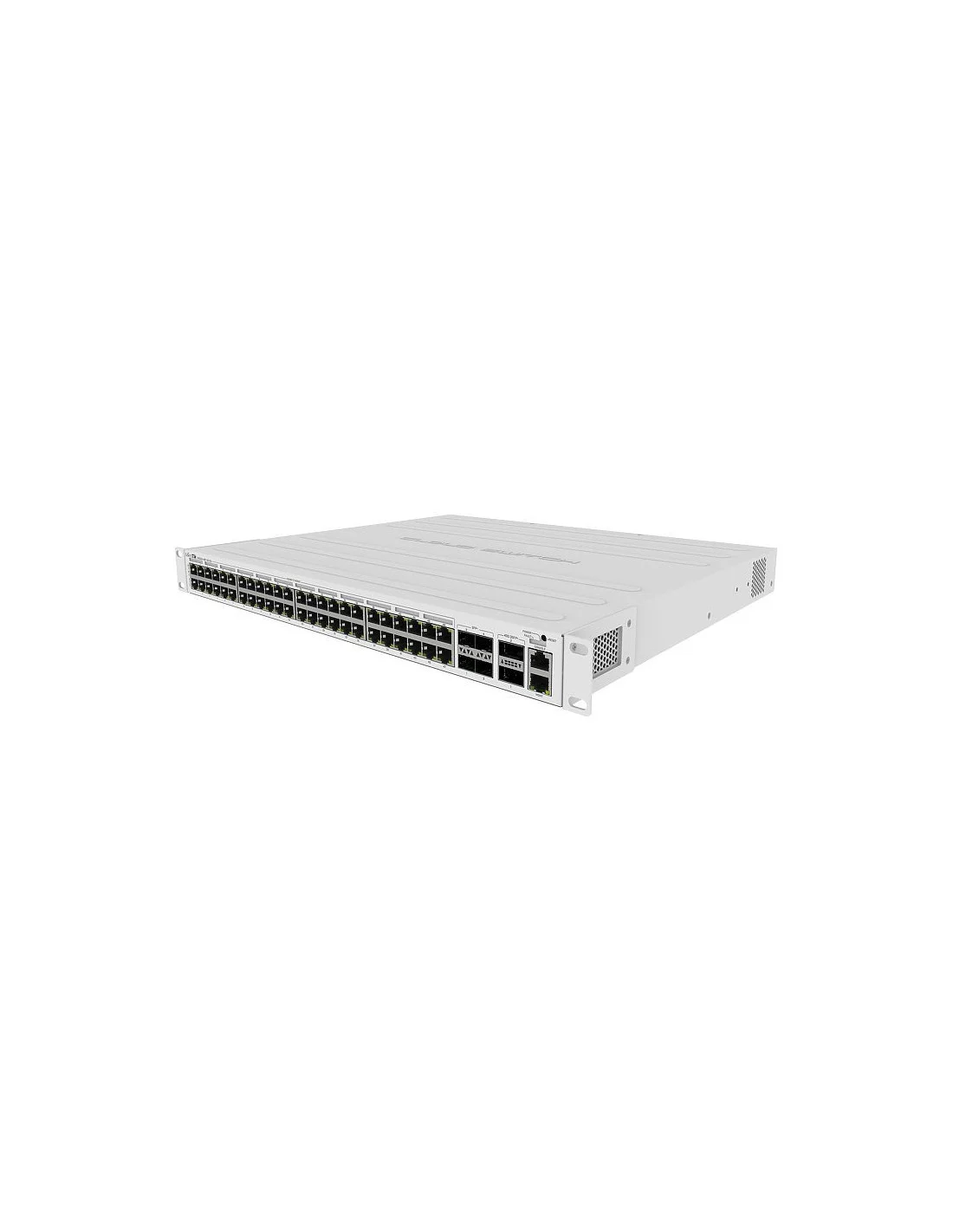 Коммутатор CRS354-48P-4S+2Q+RM Cloud Router Switch 354-48P-4S+2Q+RM with 48 x Gigabit RJ45 LAN (all PoE-out), 4 x 10G SFP+ cages, 2 x 40G QSFP+ cages,