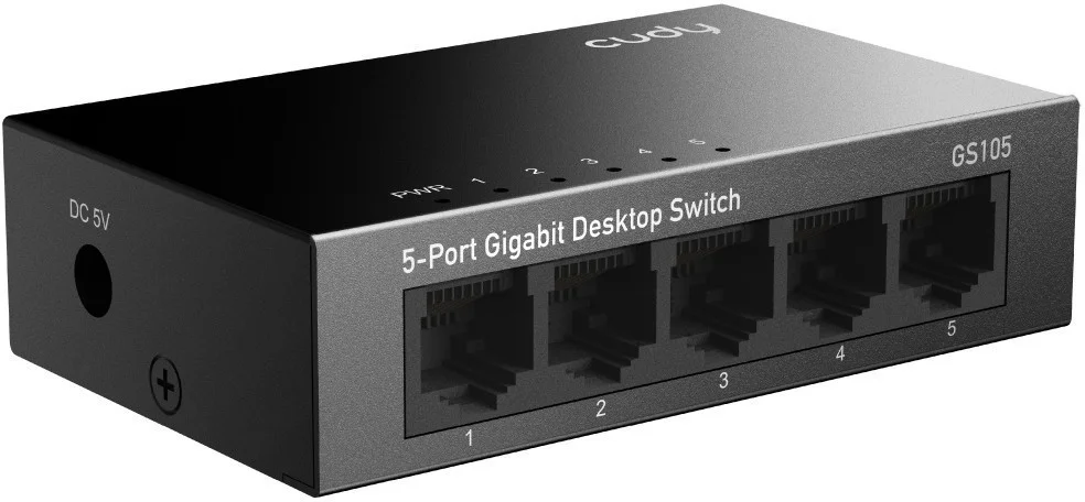 Коммутатор CUDY 5-Port Gigabit Industrial PoE Switch 5-Port Aluminum Industrial, 1000Mbps 5-Port RJ45, 802.3at/af, Din-rail design, Power supply: DC12