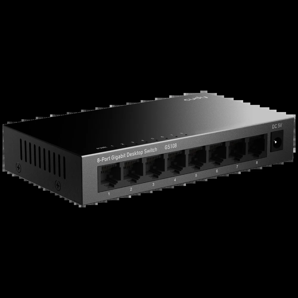 Коммутатор CUDY 8-Port Gigabit Industrial PoE Switch 8-Port Aluminum Industrial PoE Switch, 1000Mbps 8-Port RJ45, 802.3at/af, Din-rail design, Power s