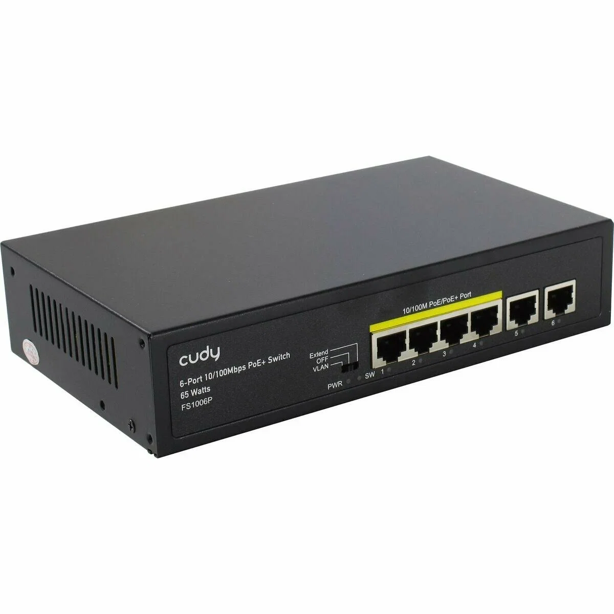 Коммутатор Cudy FS1006P (L2) 6x100Мбит/с 4PoE+ 60W неуправляемый