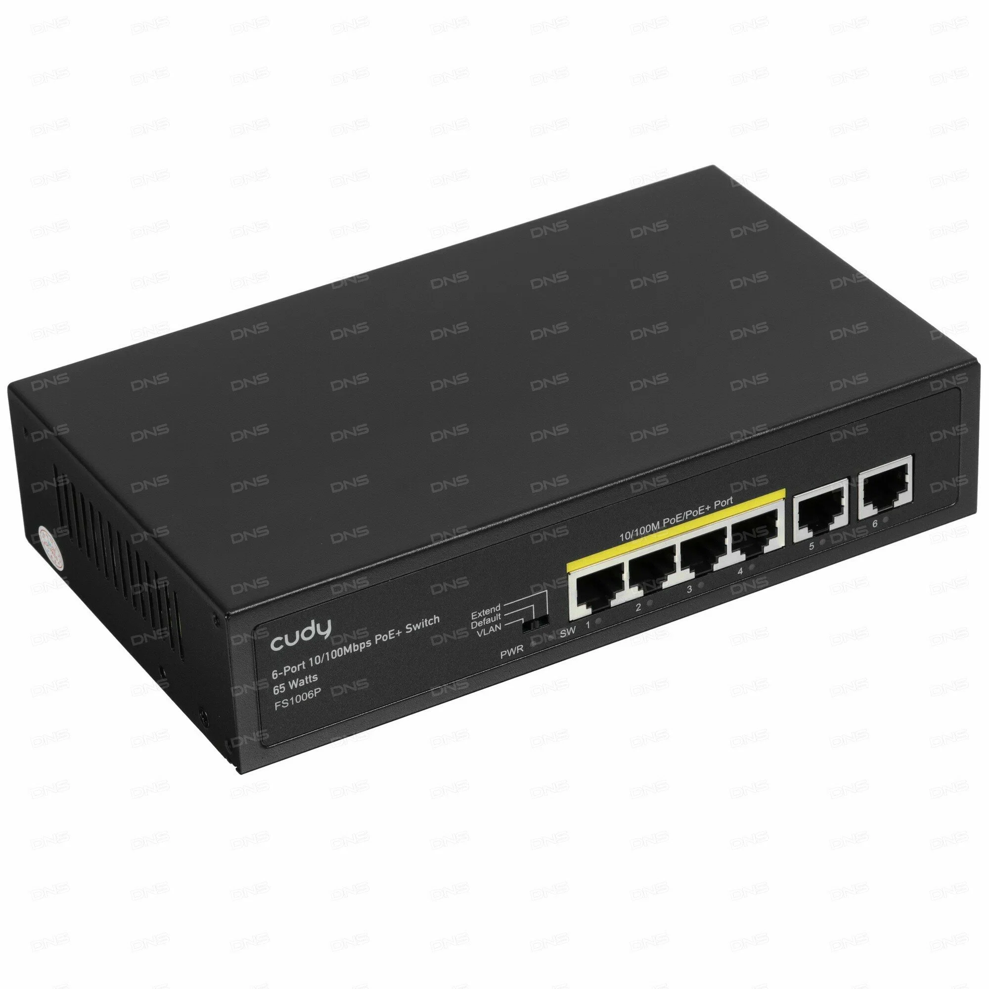 Коммутатор Cudy FS1006P (L2) 6x100Мбит/с 4PoE+ 60W неуправляемый