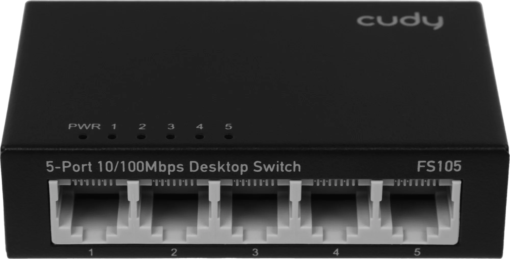 Коммутатор Cudy FS105 5-Port 10/100 Mbps Desktop Switch, 5 10/100M RJ45 Ports, Loop Detection, Metal Case, Power Saving, Plug & Play