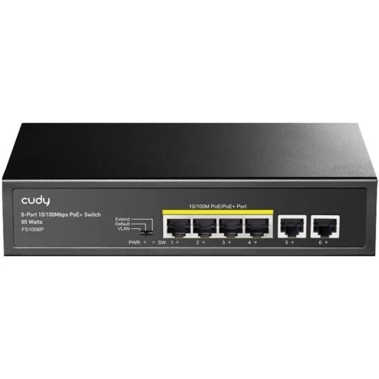 Коммутатор Cudy FS106P 6-Port 10/100M PoE+ Switch 36W