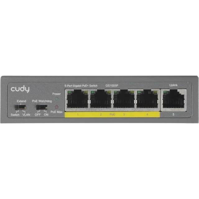 Коммутатор Cudy GS1005P (L2) 5x1 Гбит/с 5PoE 60W неуправляемый