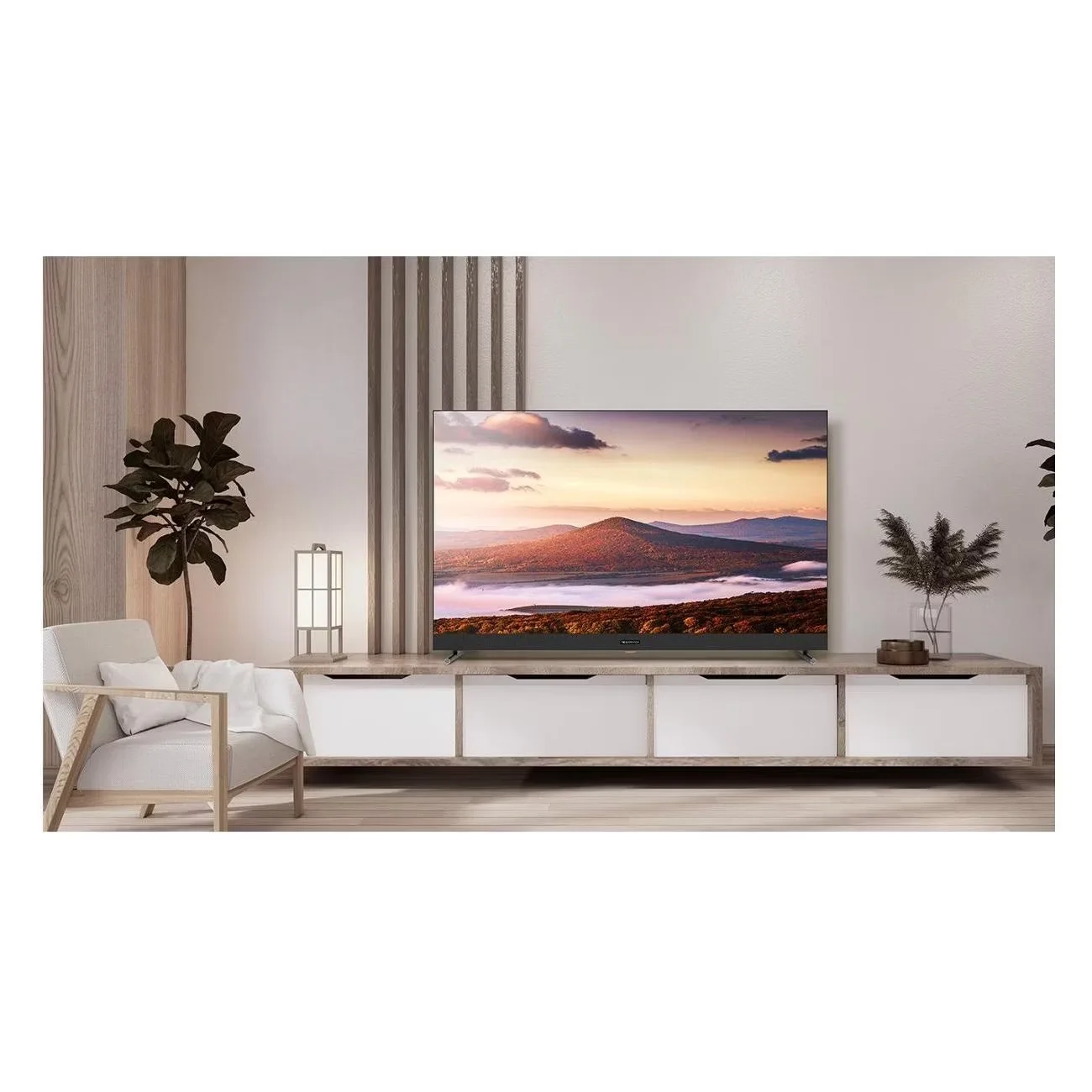Телевизор Topdevice TV 50 QLED DQ08, c Google TV и саундбаром, 4K UHD (TDTV50DQ08U_BK), черный