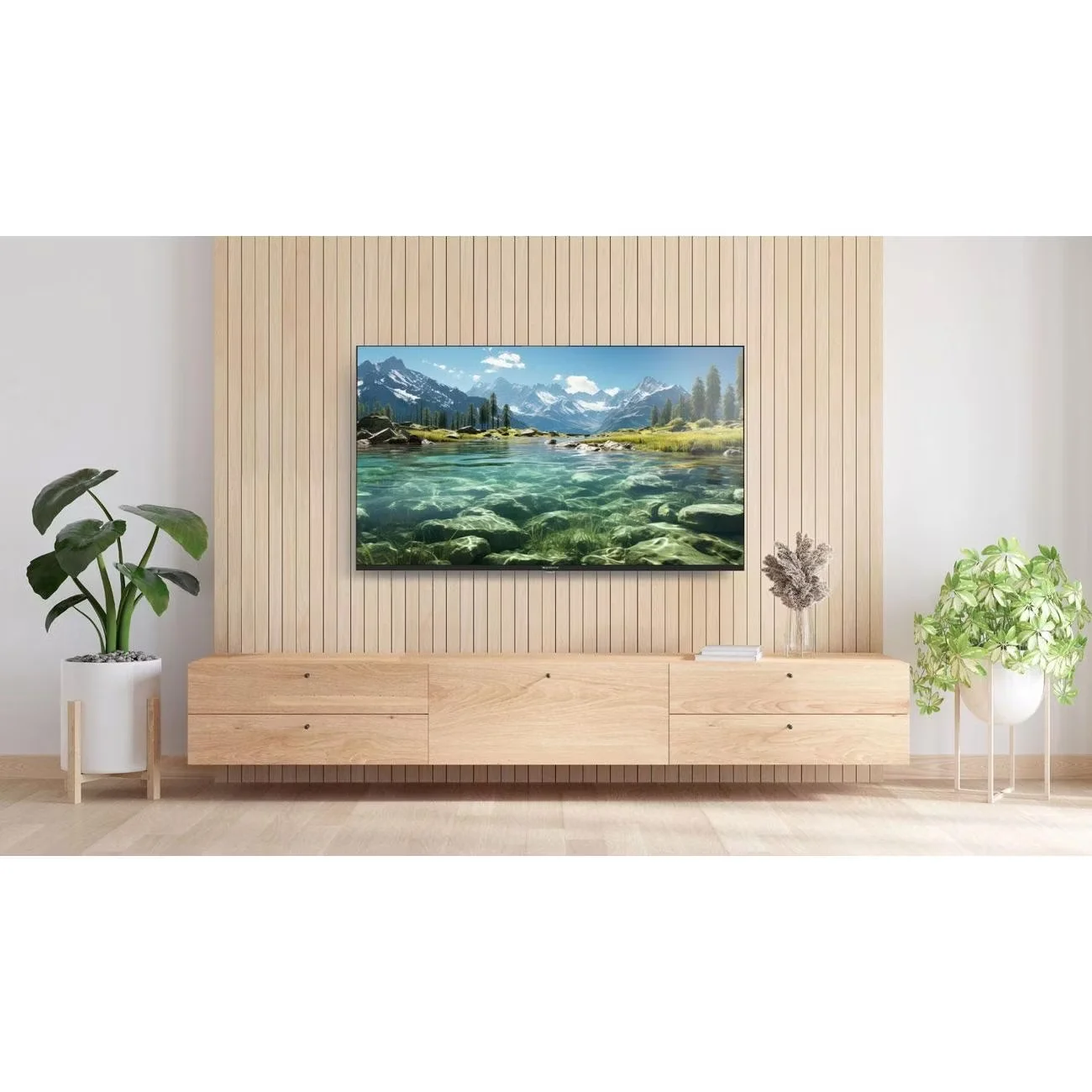 Телевизор Topdevice TV 50 QLED DQ08, c Google TV и саундбаром, 4K UHD (TDTV50DQ08U_BK), черный