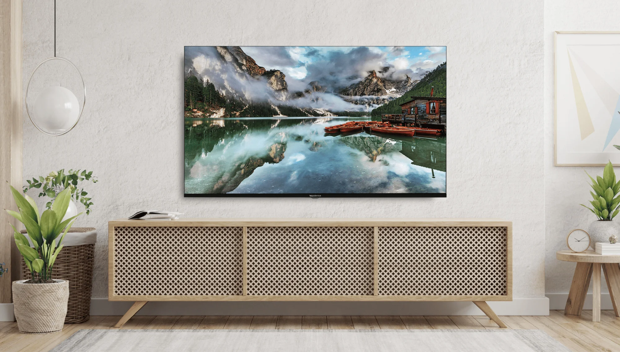 Телевизор Topdevice TV 50" QLED CQ09, c Google TV, 4K UHD (TDTV50CQ09U_BK), черный
