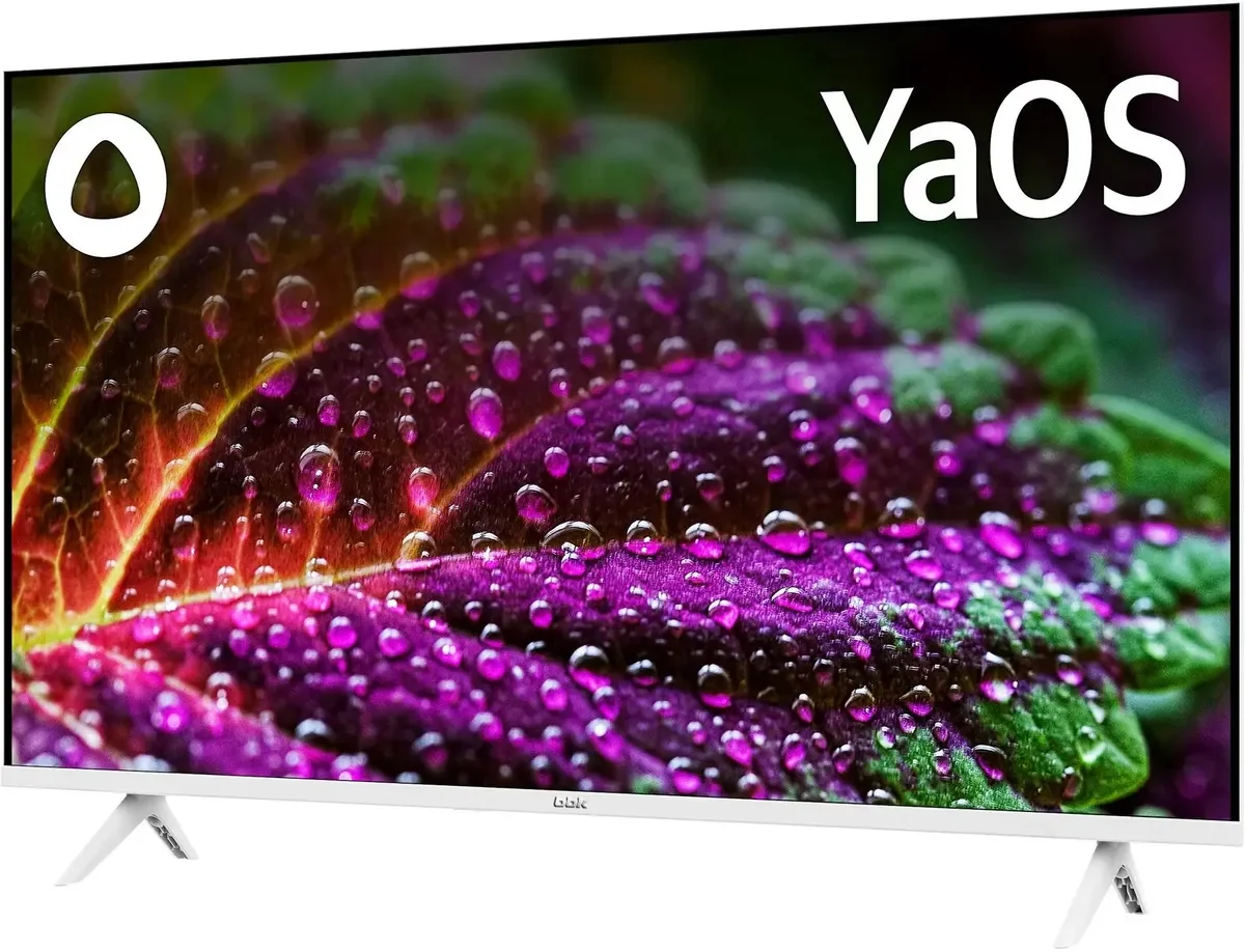 Телевизор LED BBK 32" 32LEX-7244/TS2C (W) Яндекс.ТВ белый HD 60Hz DVB-T2 DVB-C DVB-S2 USB WiFi Smart TV (RUS)
