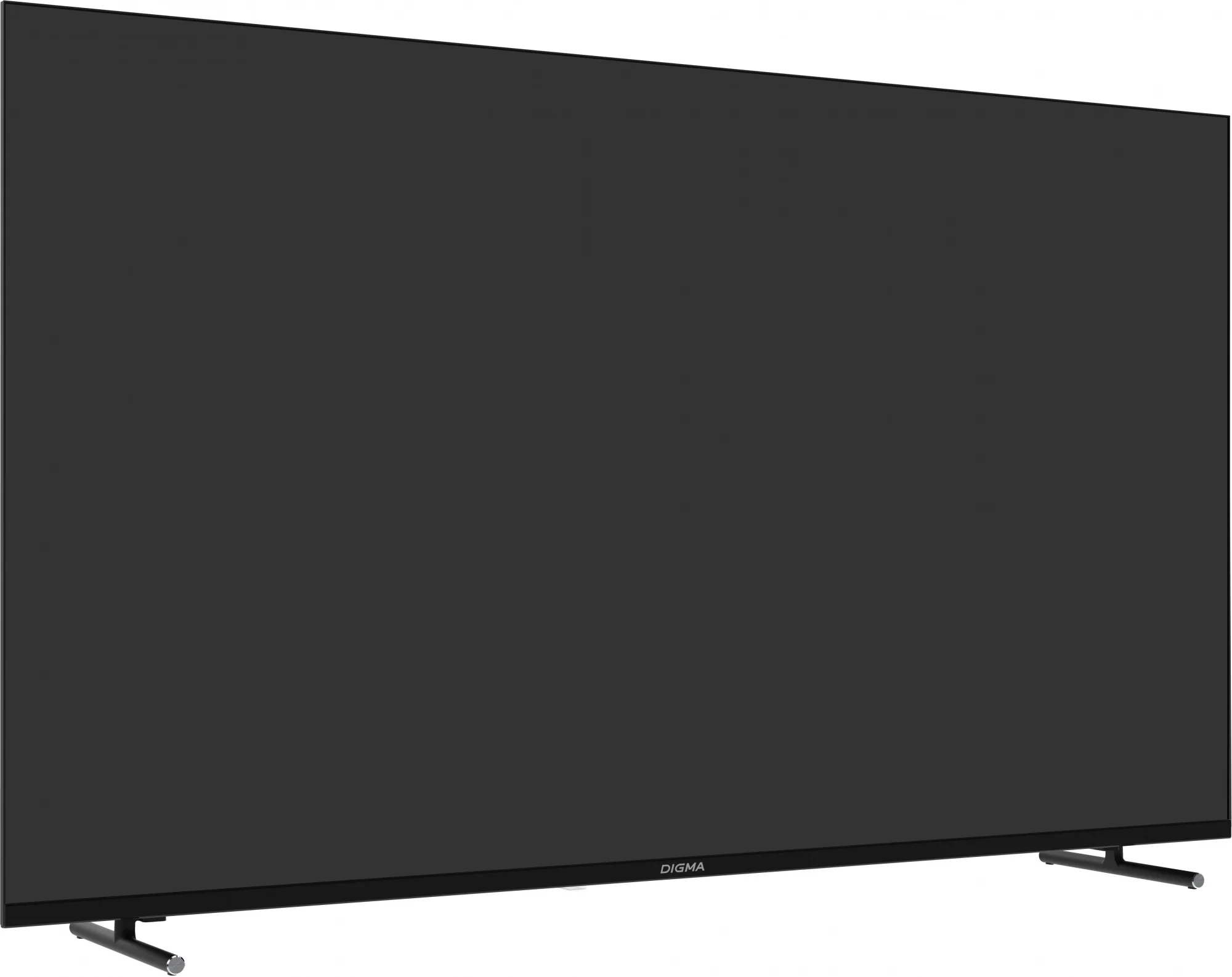 Телевизор LED Digma 55" DM-LED55UBB40 Салют ТВ Frameless Metal черный 4K Ultra HD 60Hz DVB-T DVB-T2 DVB-C DVB-S DVB-S2 USB WiFi Smart TV