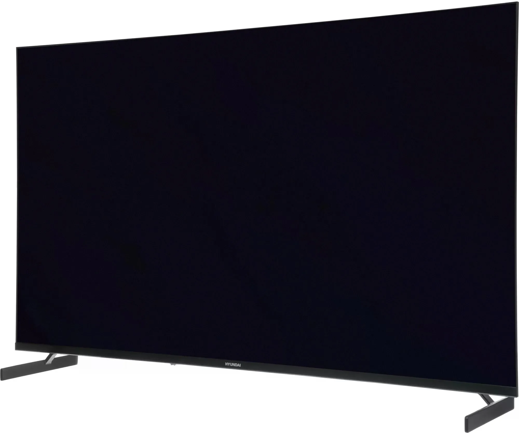 Телевизор LED Hyundai 50" H-LED50BU7011 Google TV Frameless Metal черный/черный 4K Ultra HD 60Hz MEMC DVB-T DVB-T2 DVB-C DVB-S DVB-S2 USB WiFi Smart T