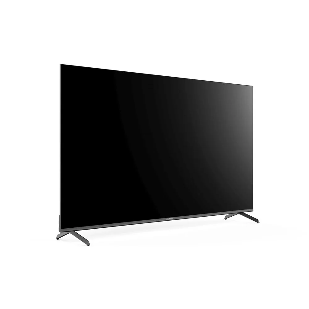 Телевизор LED Hyundai 65" H-LED65BU7009 Android TV Frameless Metal черный/черный 4K Ultra HD 60Hz DVB-T DVB-T2 DVB-C DVB-S DVB-S2 USB WiFi Smart TV