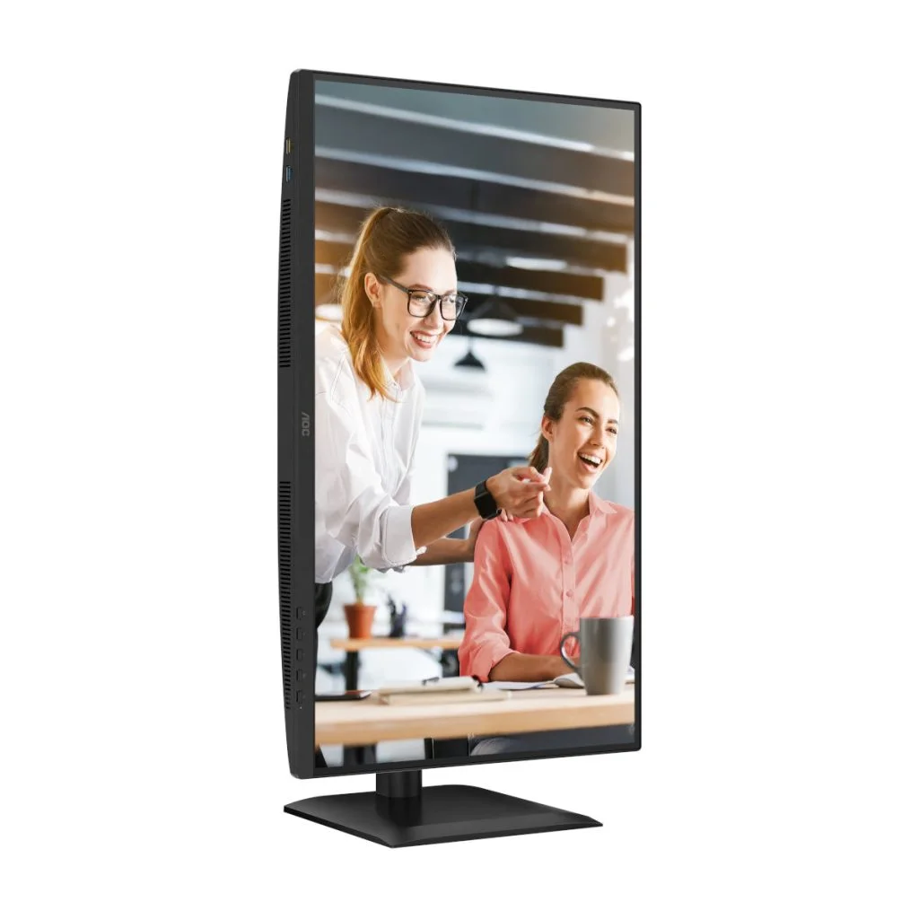 МОНИТОР 27" AOC Q27E4CV Black с поворотом экрана (IPS, 2560x1440, 120Hz, 4 ms, 178°/178°, 350 cd/m, 1500:1, +HDMI 2.0)
