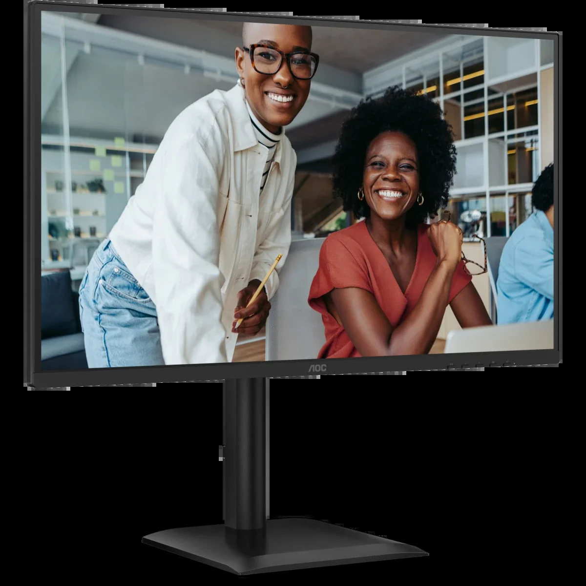 МОНИТОР 27" AOC Q27E4U Black с поворотом экрана (IPS, 2560x1440, 120Hz, 4 ms, 178°/178°, 350 cd/m, 1500:1, +HDMI 2.0,DP)