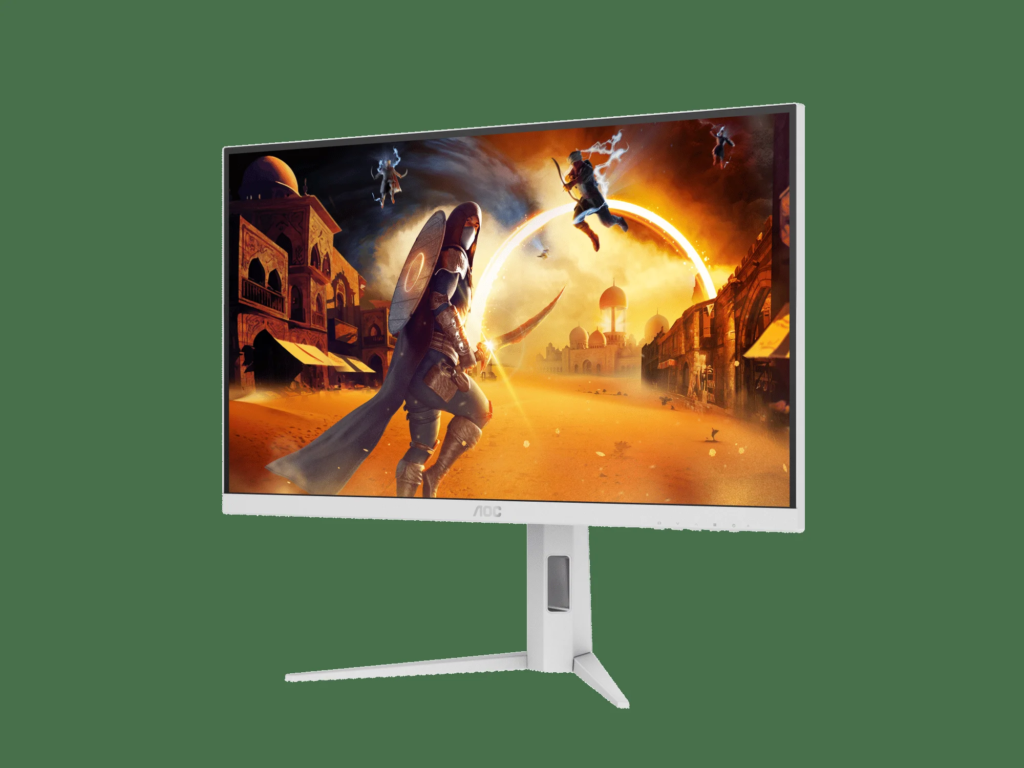 МОНИТОР 27" AOC Q27G4/WS WHITE с поворотом экрана (IPS, 2560x1440, 200Hz, 0.3 ms, 178°/178°, 450 cd/m, 1000:1, +HDMI 2.0