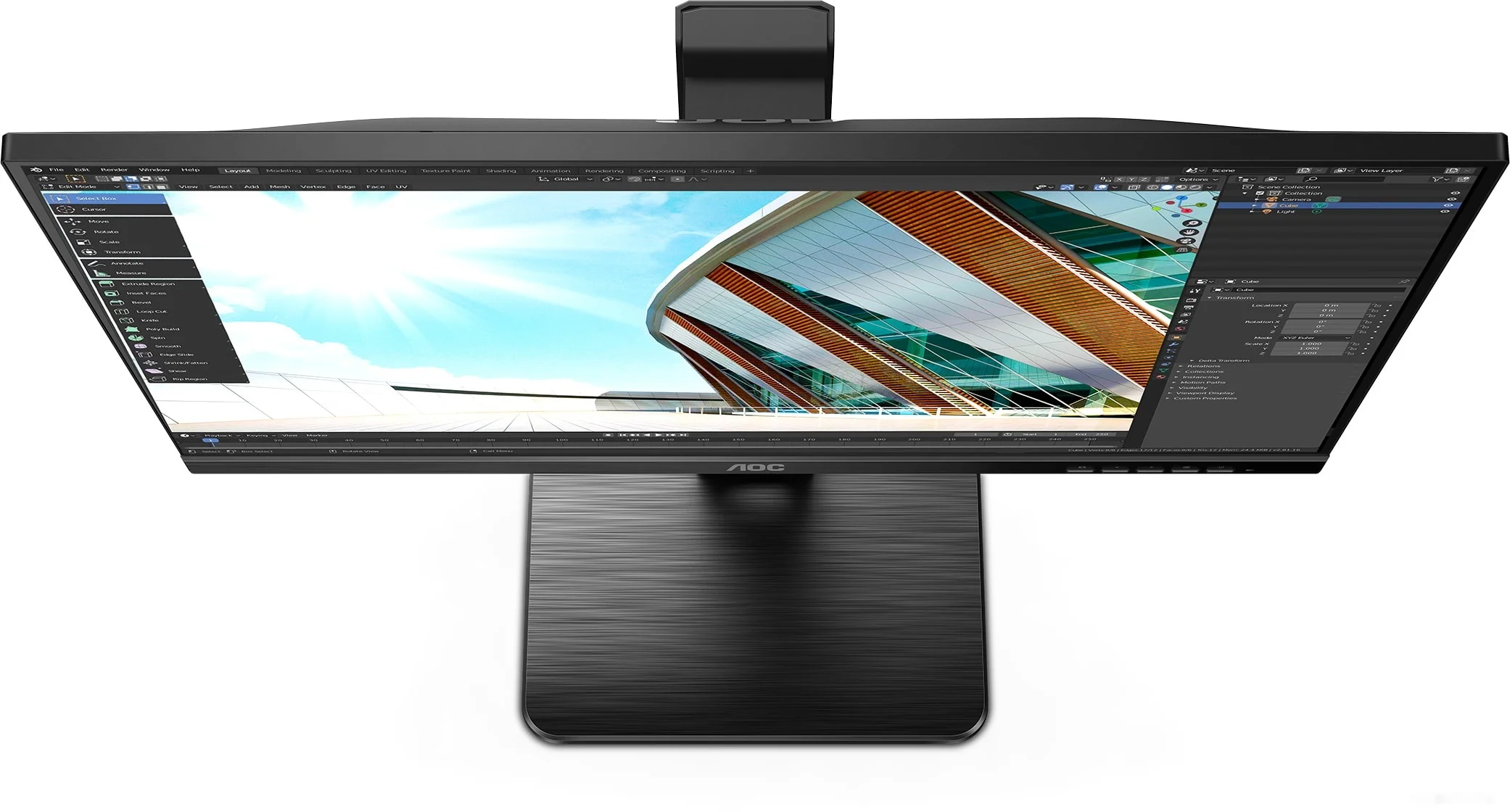 МОНИТОР 27" AOC Q27P2Q Black с поворотом экрана (IPS, 2560x1440, 75Hz, 4 ms, 178°/178°, 300 cd/m, 50M:1, +HDMI, +Display