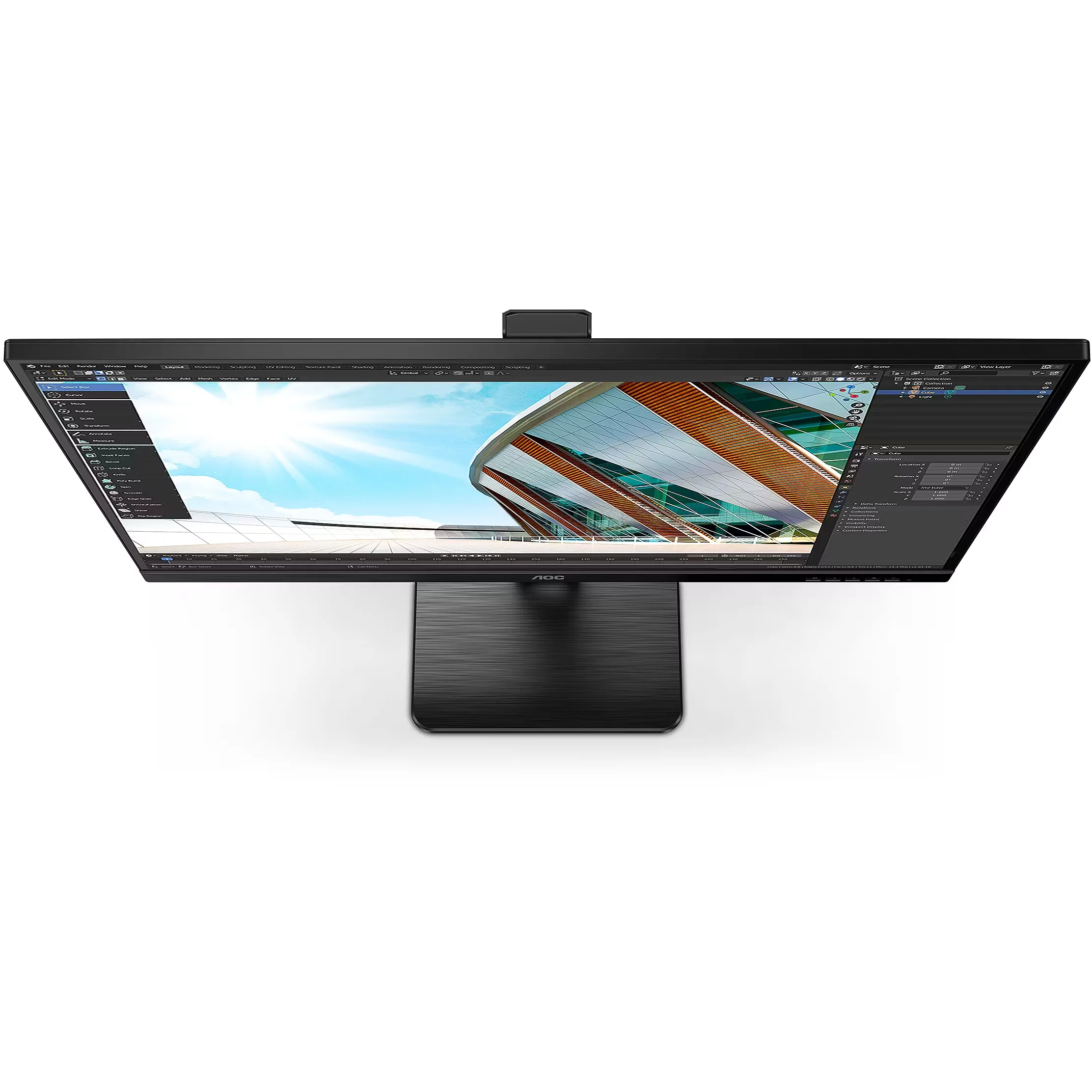 МОНИТОР 27" AOC Q27P2Q Black с поворотом экрана (IPS, 2560x1440, 75Hz, 4 ms, 178°/178°, 300 cd/m, 50M:1, +HDMI, +Display