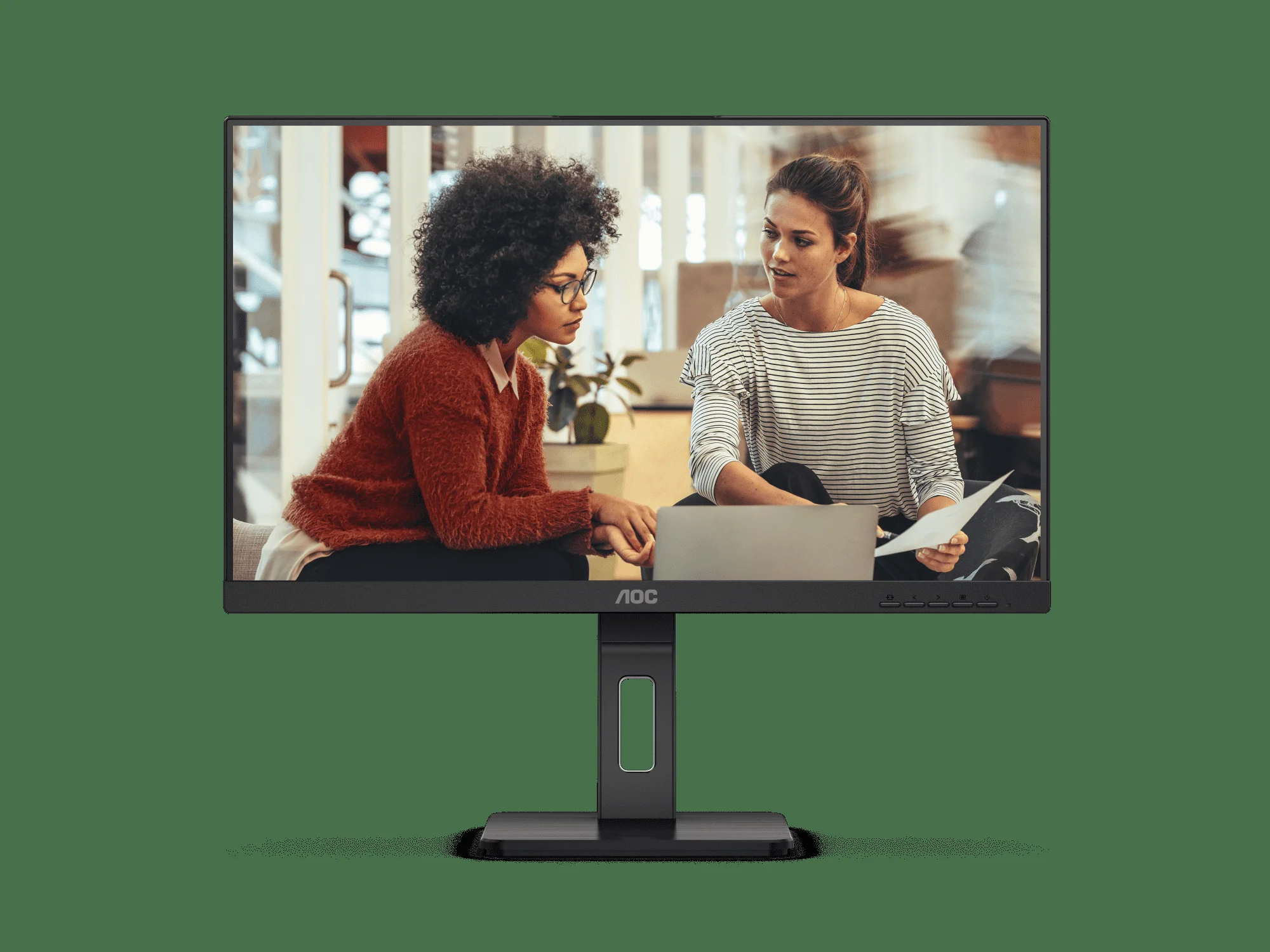 МОНИТОР 27" AOC U27E3UF Black с поворотом экрана (4K, IPS, 3840x2160, 4 ms, 178°/178°, 350 cd/m, 1000:1, +2xHDMI 2.0)