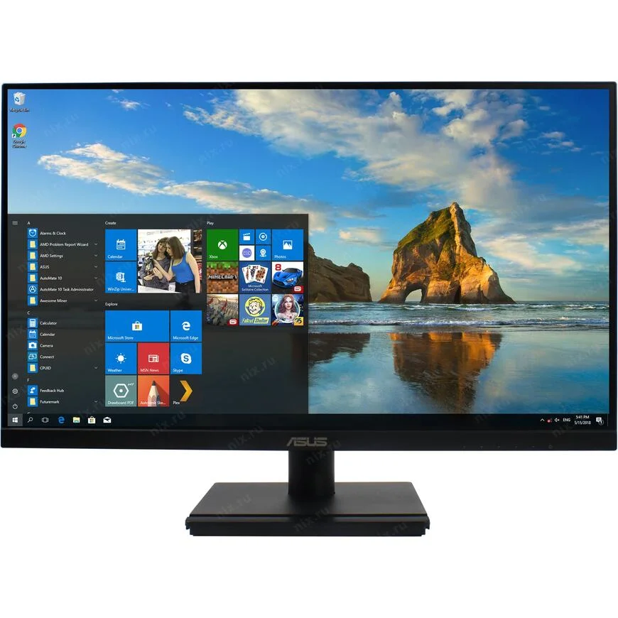МОНИТОР 27" ASUS TUF VA27DQFS Black (IPS, 1920x1080, 100Hz, 1 ms, 178°/178°, 300 cd/m, 1000:1, +НDMI 1.4,+DP1.2)