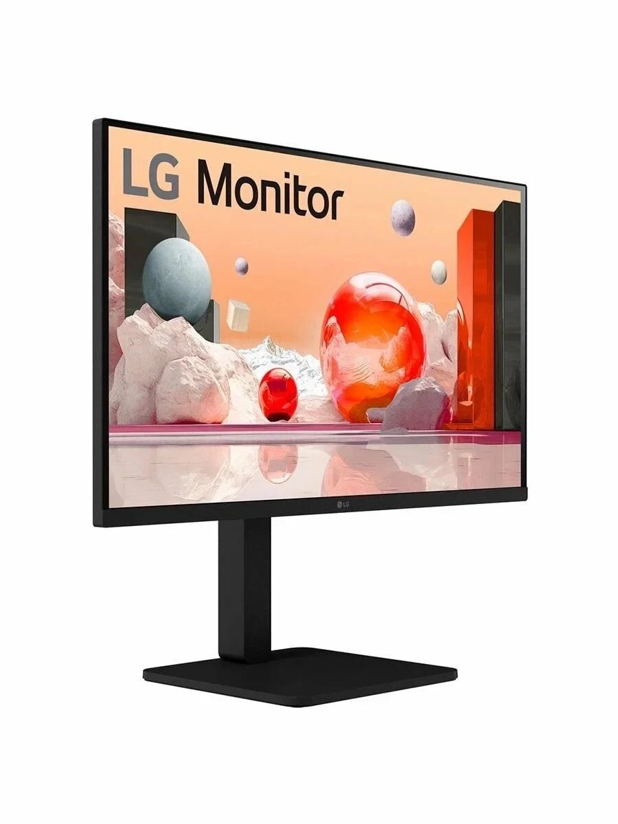 МОНИТОР 27" LG 27BA45QB-B Black с поворотом экрана (IPS, 2560x1440, 75Hz, 5 ms, 178°/178°, 350 cd/m, 1000:1, +2xHDMI2.0)