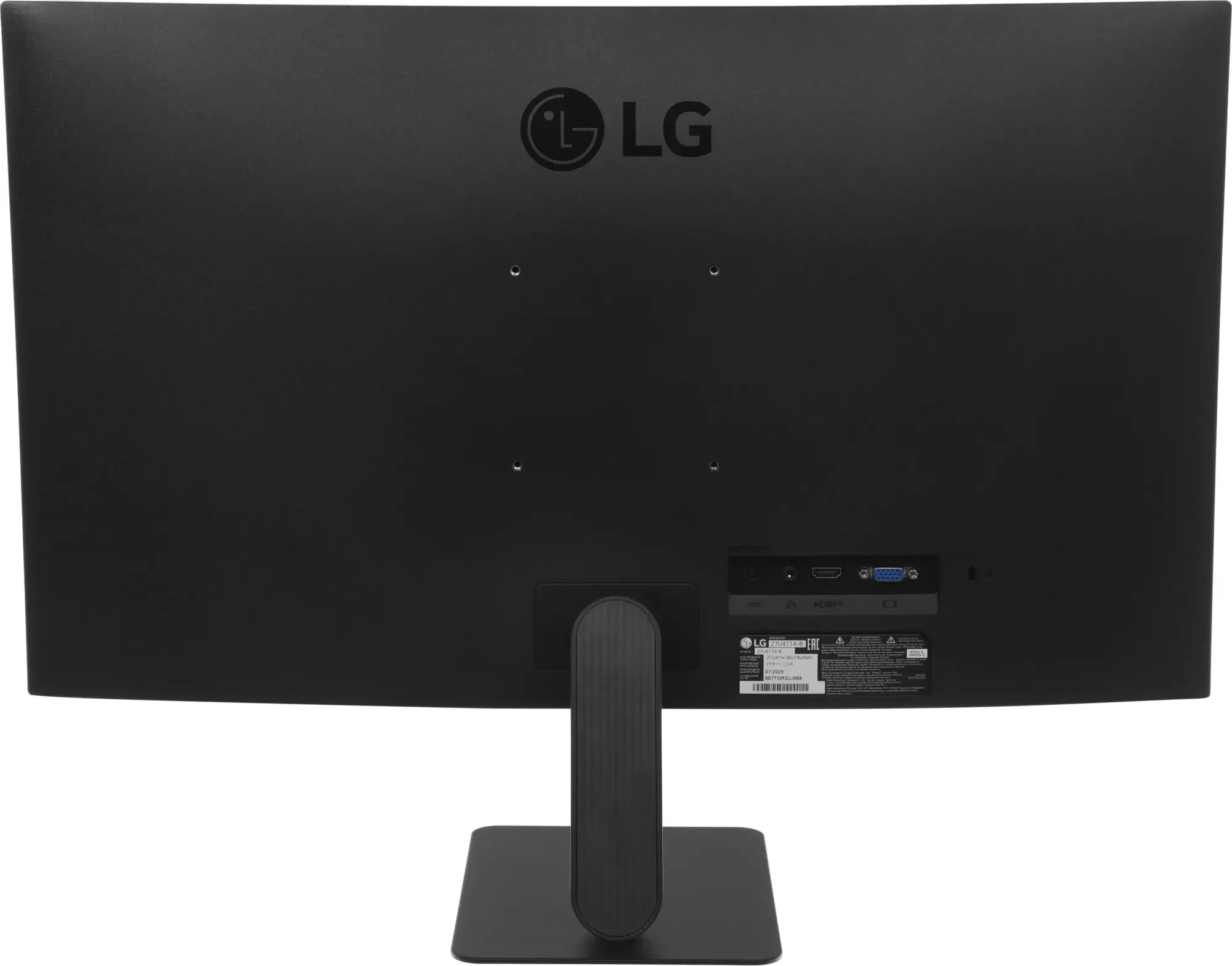 МОНИТОР 27" LG 27U411A-B Black (IPS,1920 x1080, 120Hz, 5 ms, 178°/178°, 250 cd/m, 1500:1, +HDMI 2.0, +D-Sub)