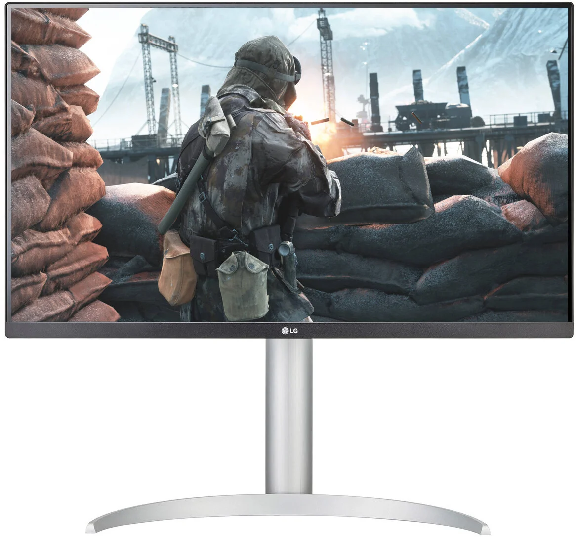 МОНИТОР 27" LG 27UP650-W Silver-White с поворотом экрана (IPS, 3840x2160, 5 ms,60Hz, 178°/178°, 400 cd/m, 1200:1, +2хHDM