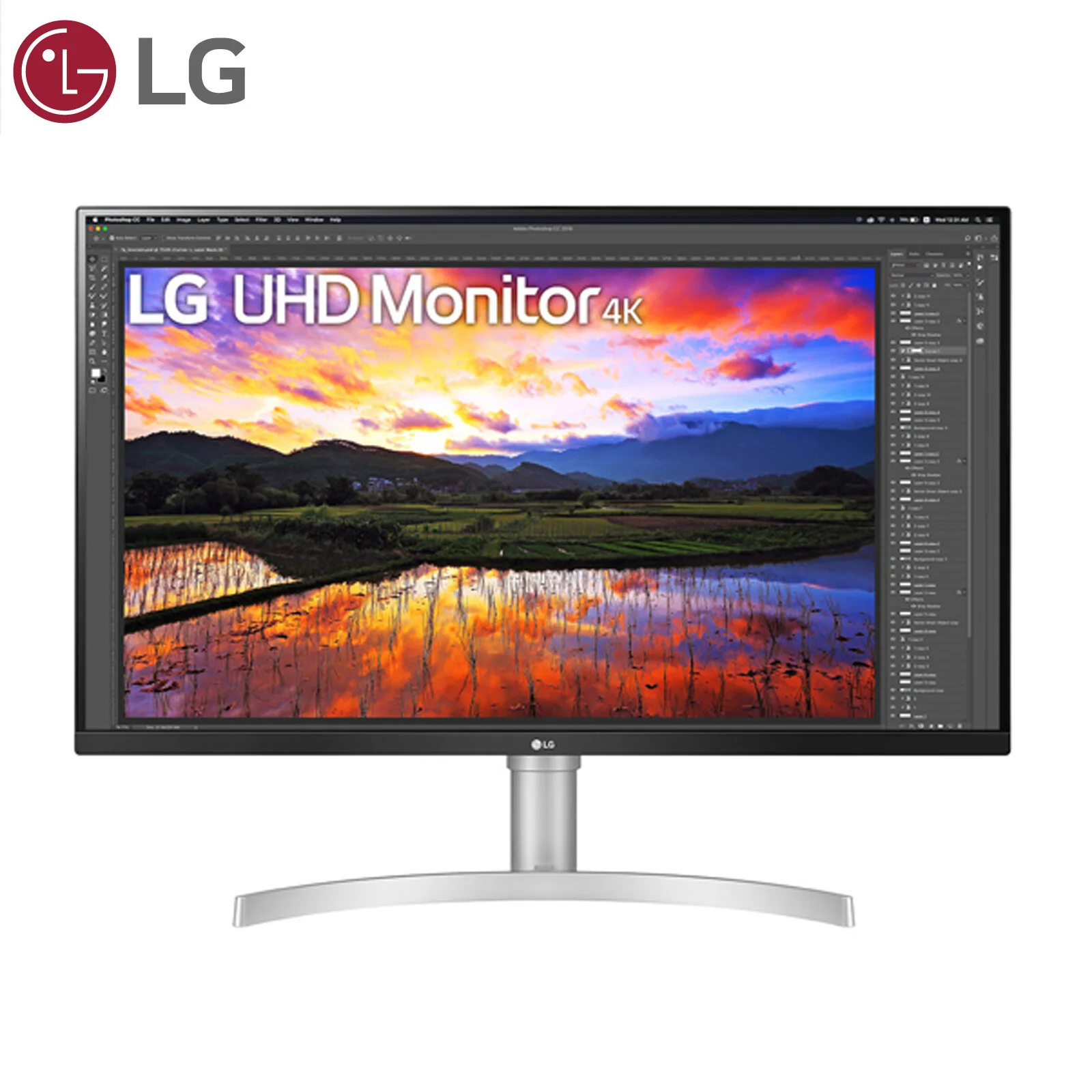 МОНИТОР 32" LG 32UN650K-W Silver-White (IPS, 3840x2160, 5 ms, 178°/178°, 380 cd/m, 1000:1, +2хHDMI 2.0, +DisplayPort 1.4