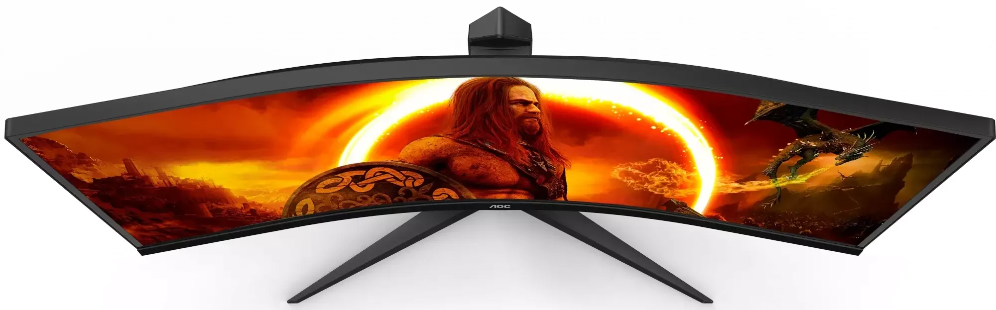 МОНИТОР 34" AOC CU34G2XP Black-Red (VA, изогнутый, 3440x1440, 180Hz, 1 ms, 178°/178°, 430 cd/m, 4000:1,+2xHDMI 2.0,2xDP)