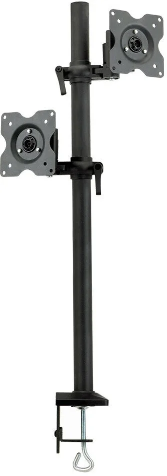 Кронштейн Kromax OFFICE-5 черный для 2-х мониторов LCD 15"-32", настольный, VESA 75x75/100x100, высота до 730 мм