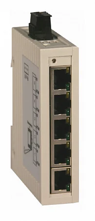 Конфигурируемый коммутатор, 5x1000Base-T, 1x10GBase-T, DIP-переключатель, корпус металл