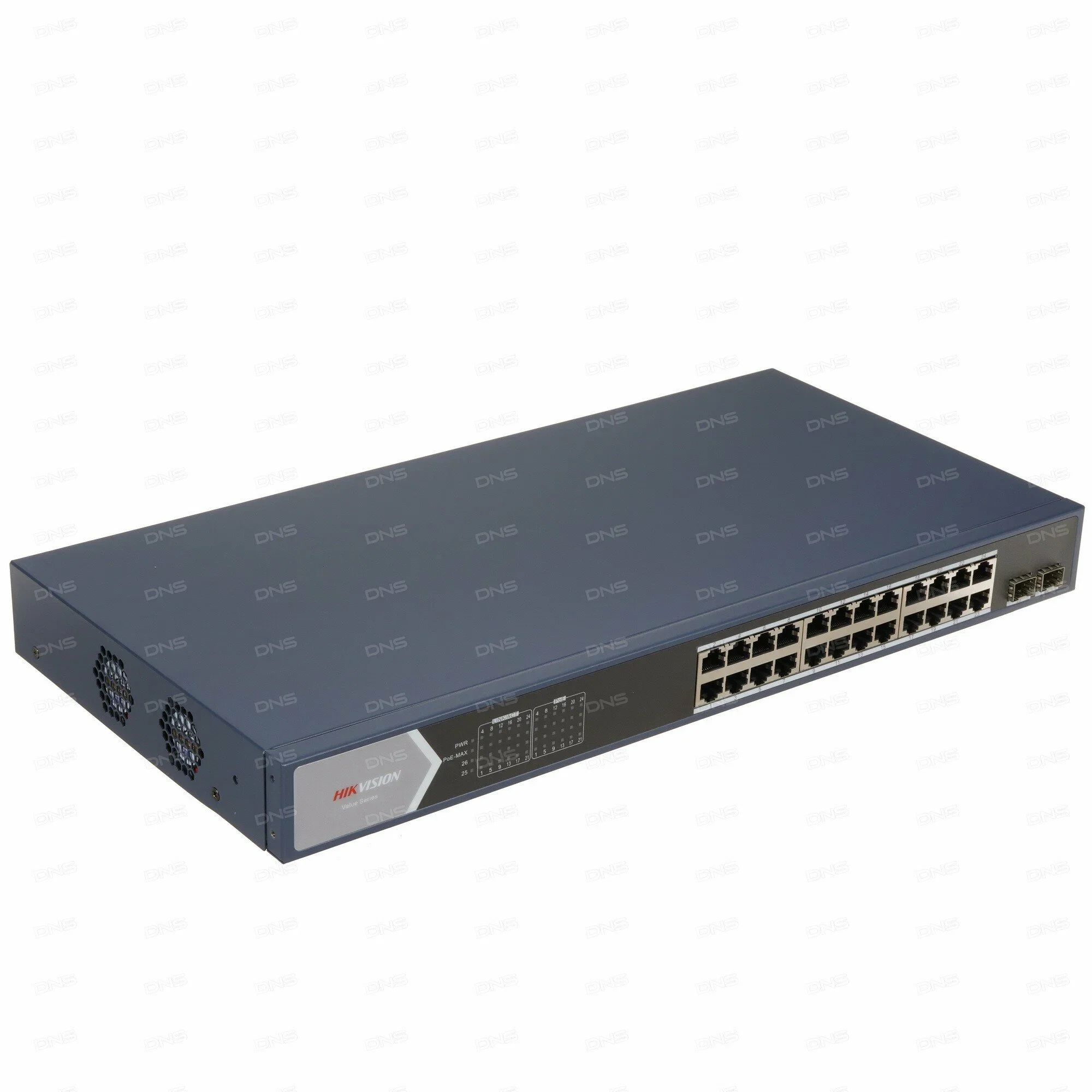 Сетевой неуправляемый коммутатор 8 RJ45 1000M PoE портов 1 Uplink порт 1000М Ethernet; 1 SFP порт 1000М Ethernet; IEEE802.3af IEEE802.3at; бюджет PoE