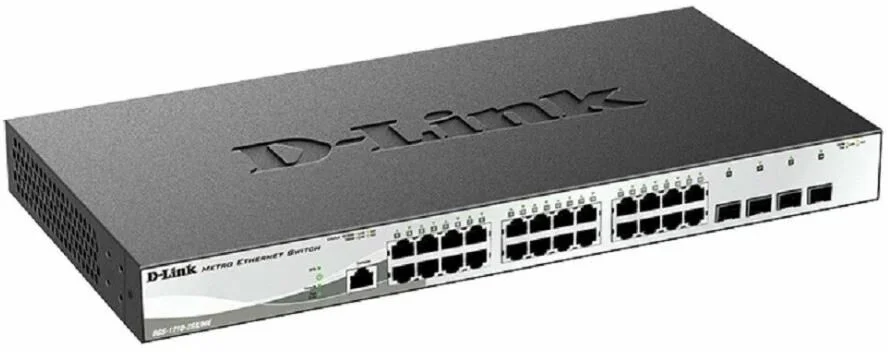 Управляемый L2 коммутатор, 24x1000Base-X SFP, 4x10GBase-X SFP+, CLI, консольный порт RJ-45, RPS, поддержка Dying Gasp