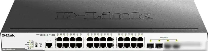 Управляемый L2 коммутатор, 24x1000Base-X SFP, 4x10GBase-X SFP+, CLI, консольный порт RJ-45, RPS, поддержка Dying Gasp