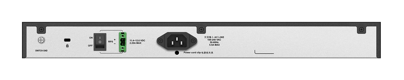 Управляемый L2 коммутатор, 24x1000Base-X SFP, 4x10GBase-X SFP+, CLI, консольный порт RJ-45, RPS, поддержка Dying Gasp