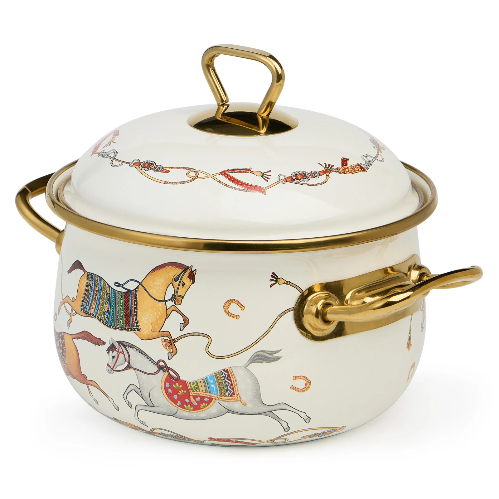 КАСТРЮЛЯ LEFARD ЭМАЛИРОВАННАЯ С КРЫШКОЙ СЕРИЯ ФЛАНДРИЯ, 2,1Л, ДИА.16СМ