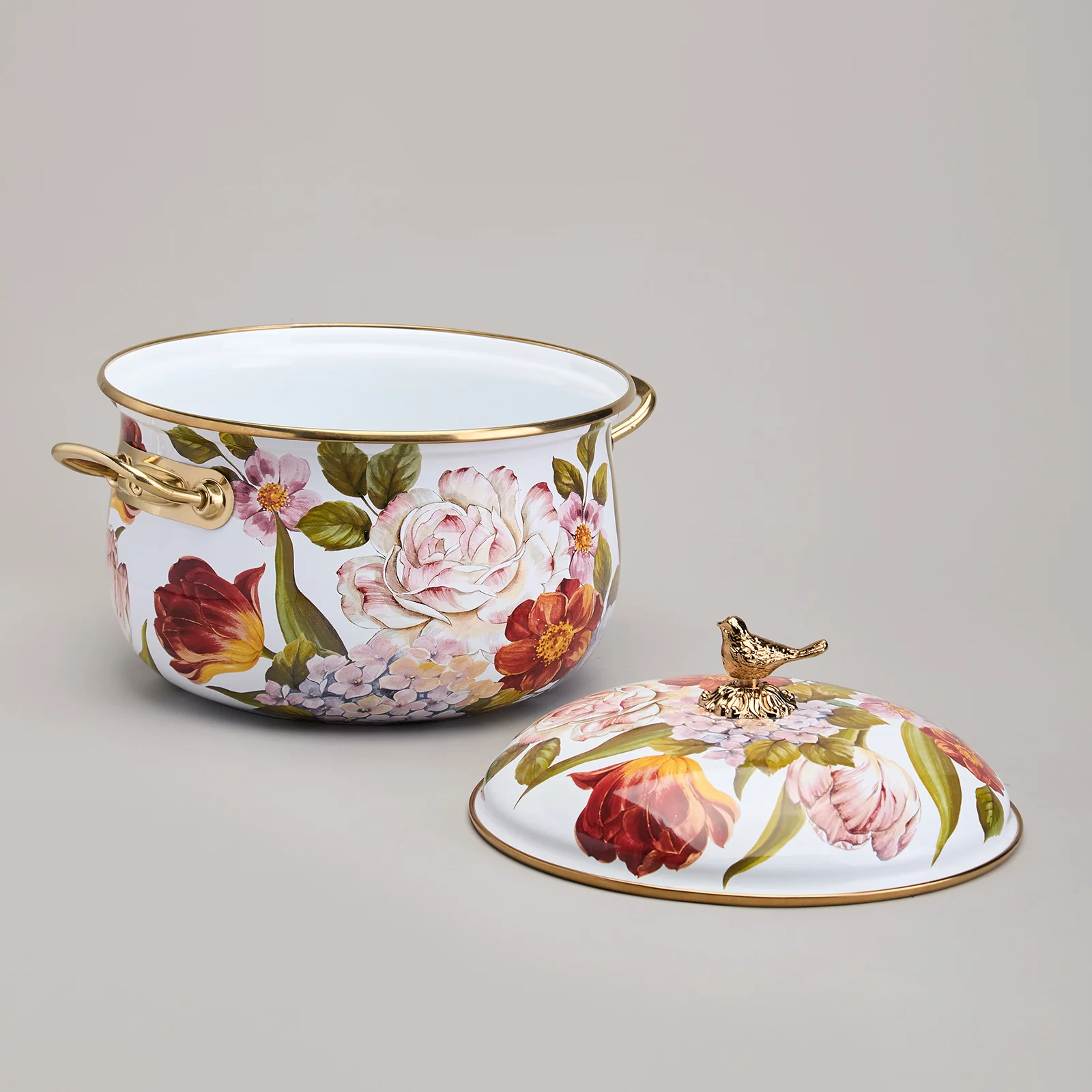 КАСТРЮЛЯ LEFARD ЭМАЛИРОВАННАЯ С КРЫШКОЙ, СЕРИЯ ФЛАНДРИЯ, 2,8Л, ДИА.18СМ